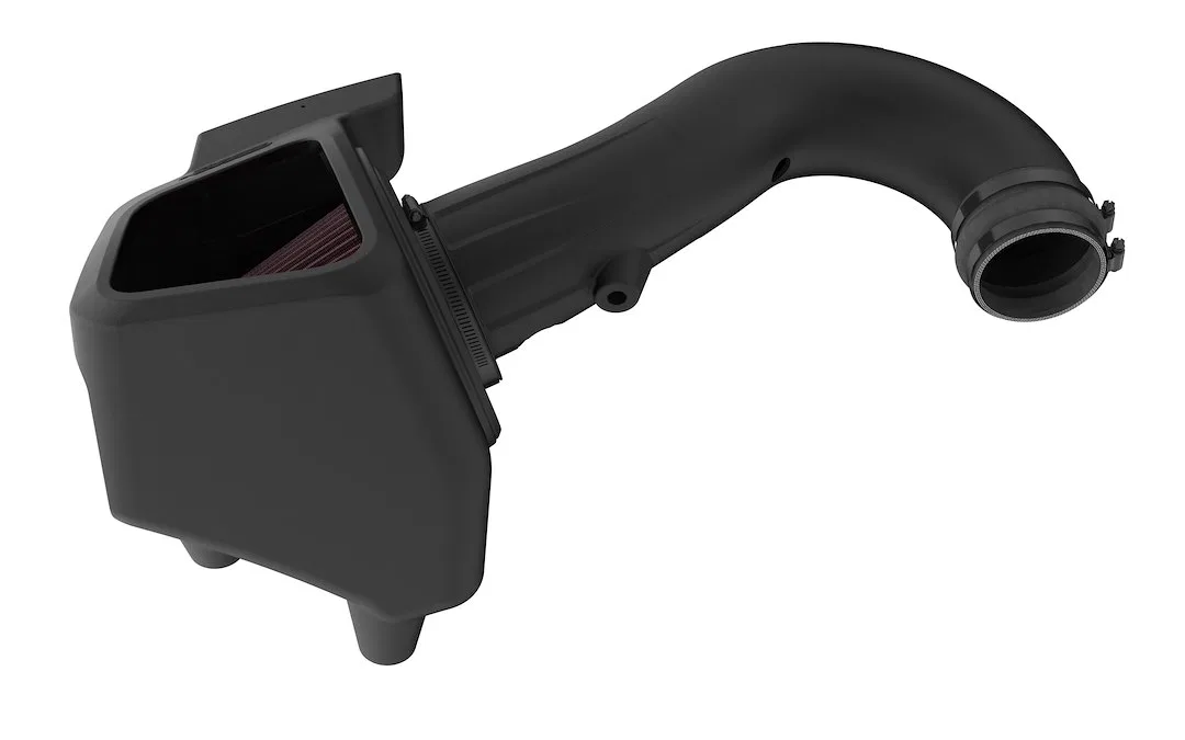 50-1563 – K&N FILTER Cold Air Intake, Black Polyethylene Tube Red Filter With Heat Shield